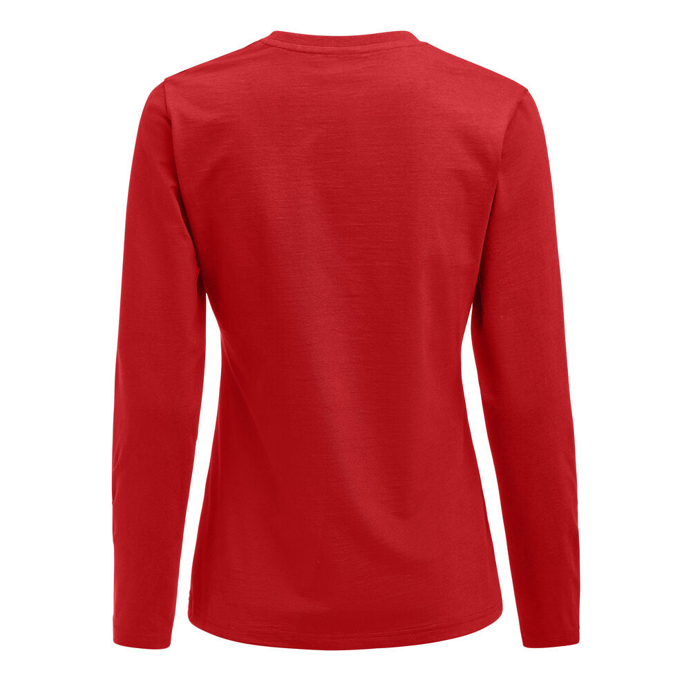 Printer Heavier Pro L/S T-Shirt Dames - Rood