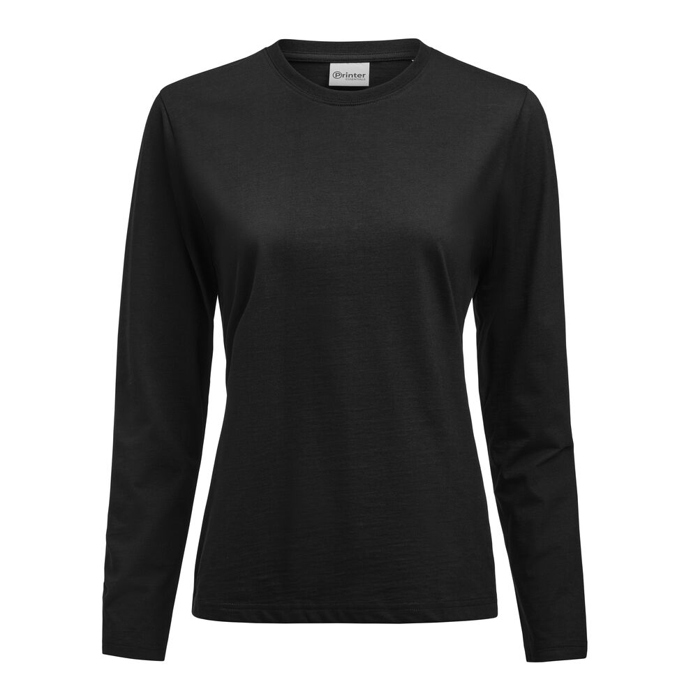 Printer Heavier Pro L/S T-Shirt Dames - Zwart