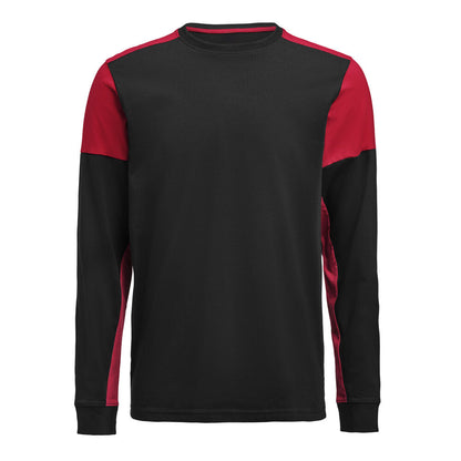 Printer Prime T-shirt Long Sleeve T-shirt Heren - Zwart/Rood