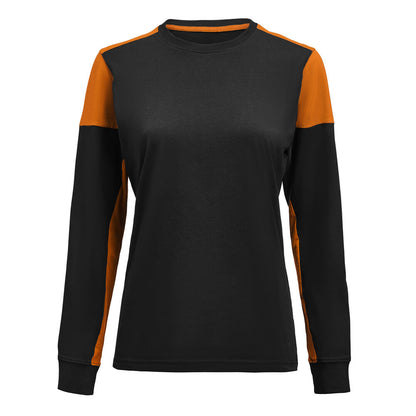 Printer Prime T-shirt Long Sleeve T-shirt Dames - Zwart/Oranje