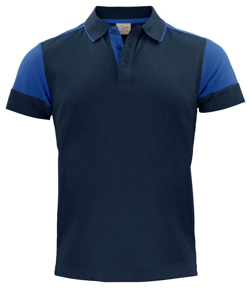 Printer Prime Polo Heren - Marine/Kobalt