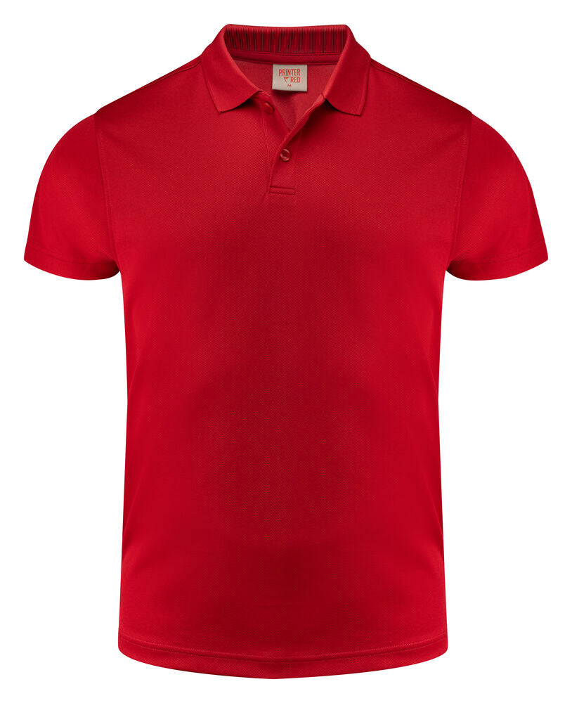 Printer Smash Polo Heren - Rood
