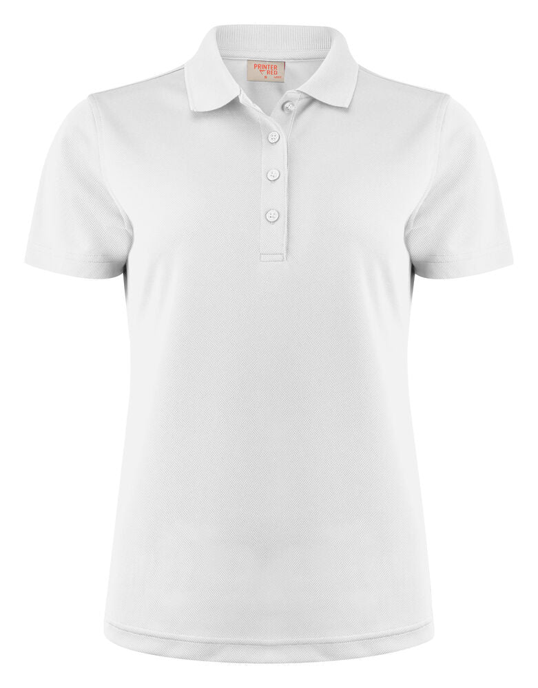 Printer Smash Polo Dames - Wit