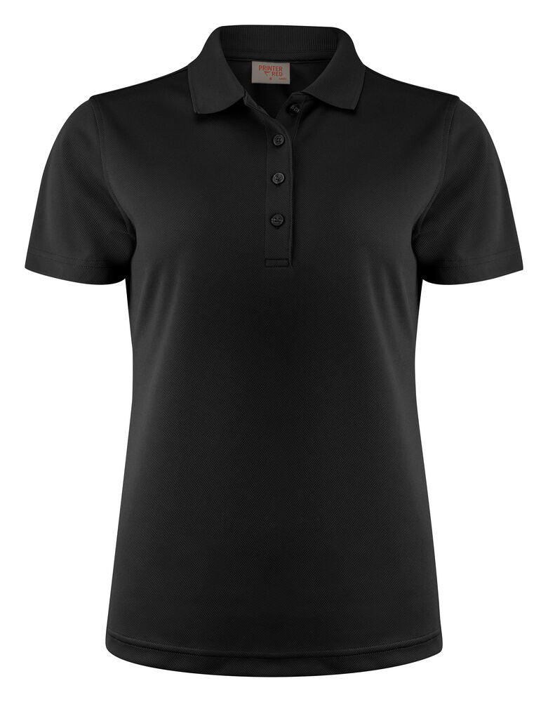 Printer Smash Polo Dames - Zwart