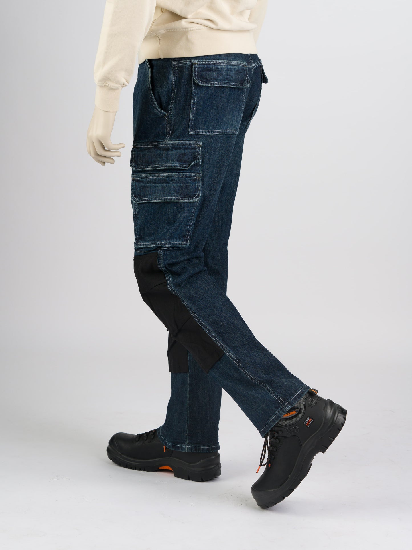 247Jeans Bison Workwear D30 – Heren Werkbroek Dark Blue