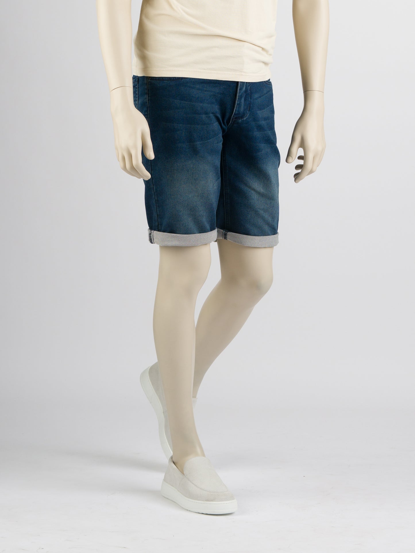 247Jeans Elm Short J04 – Heren Denim Short Medium Blue