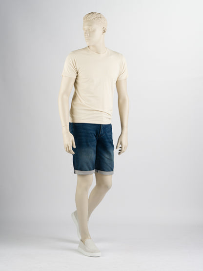 247Jeans Elm Short J04 – Heren Denim Short Medium Blue