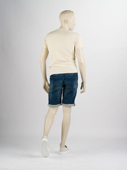 247Jeans Elm Short J04 – Heren Denim Short Medium Blue