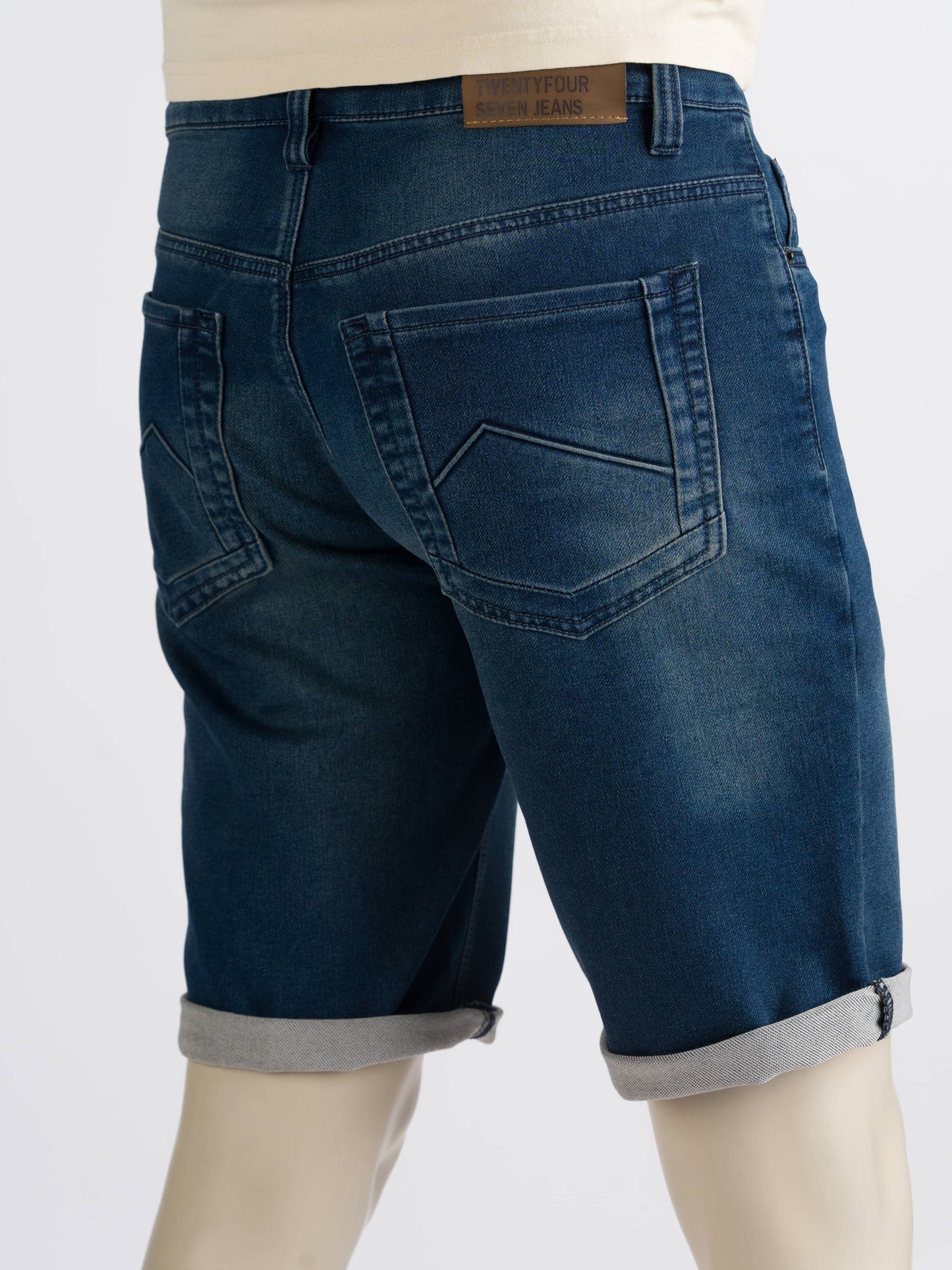 247Jeans Elm Short J04 – Heren Denim Short Medium Blue