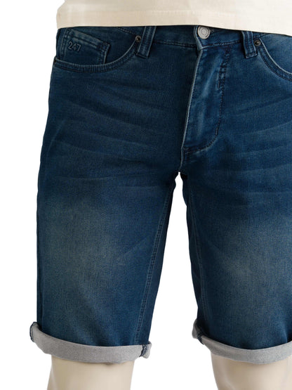 247Jeans Elm Short J04 – Heren Denim Short Medium Blue