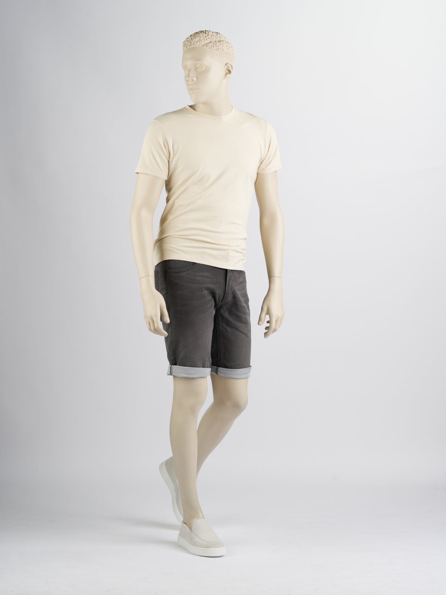247Jeans Elm Short J04 – Heren Denim Short Medium Grey