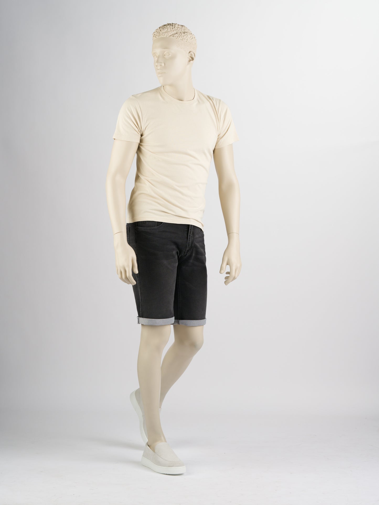 247Jeans Elm Short J04 – Heren Denim Short Dark Grey