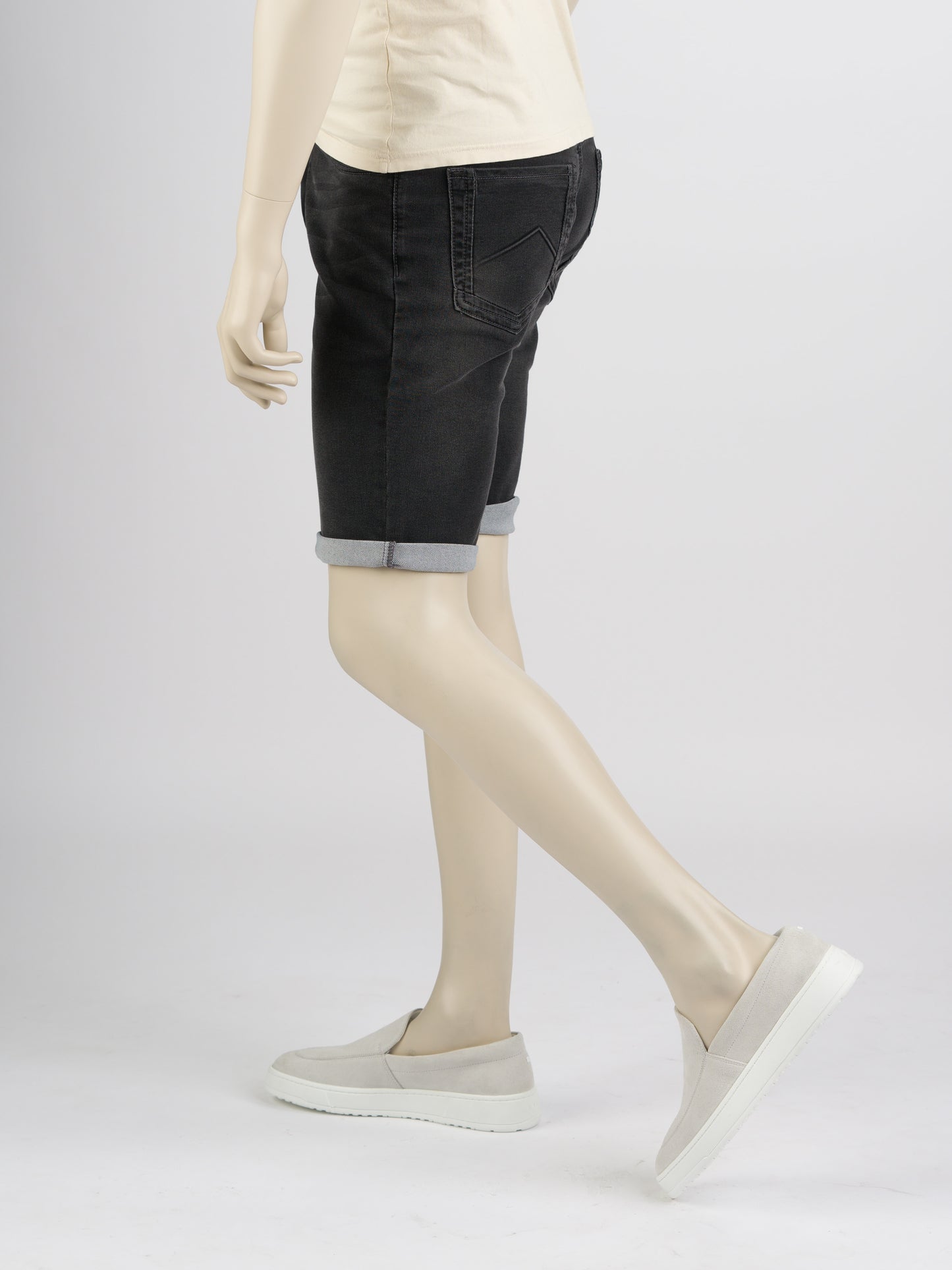 247Jeans Elm Short J04 – Heren Denim Short Dark Grey