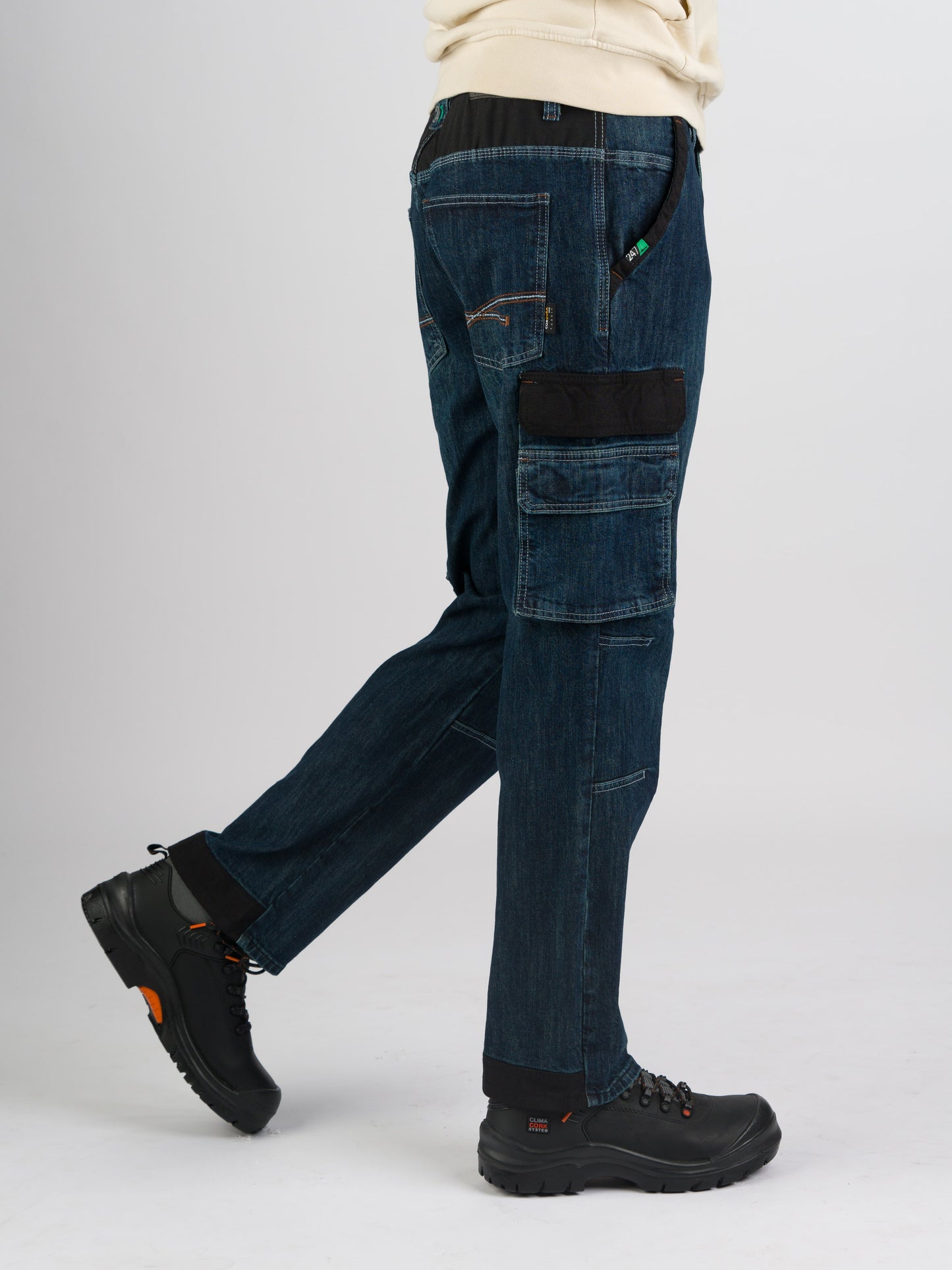 247Jeans Grizzly Workwear D30 – Heren Werkbroek Dark Blue