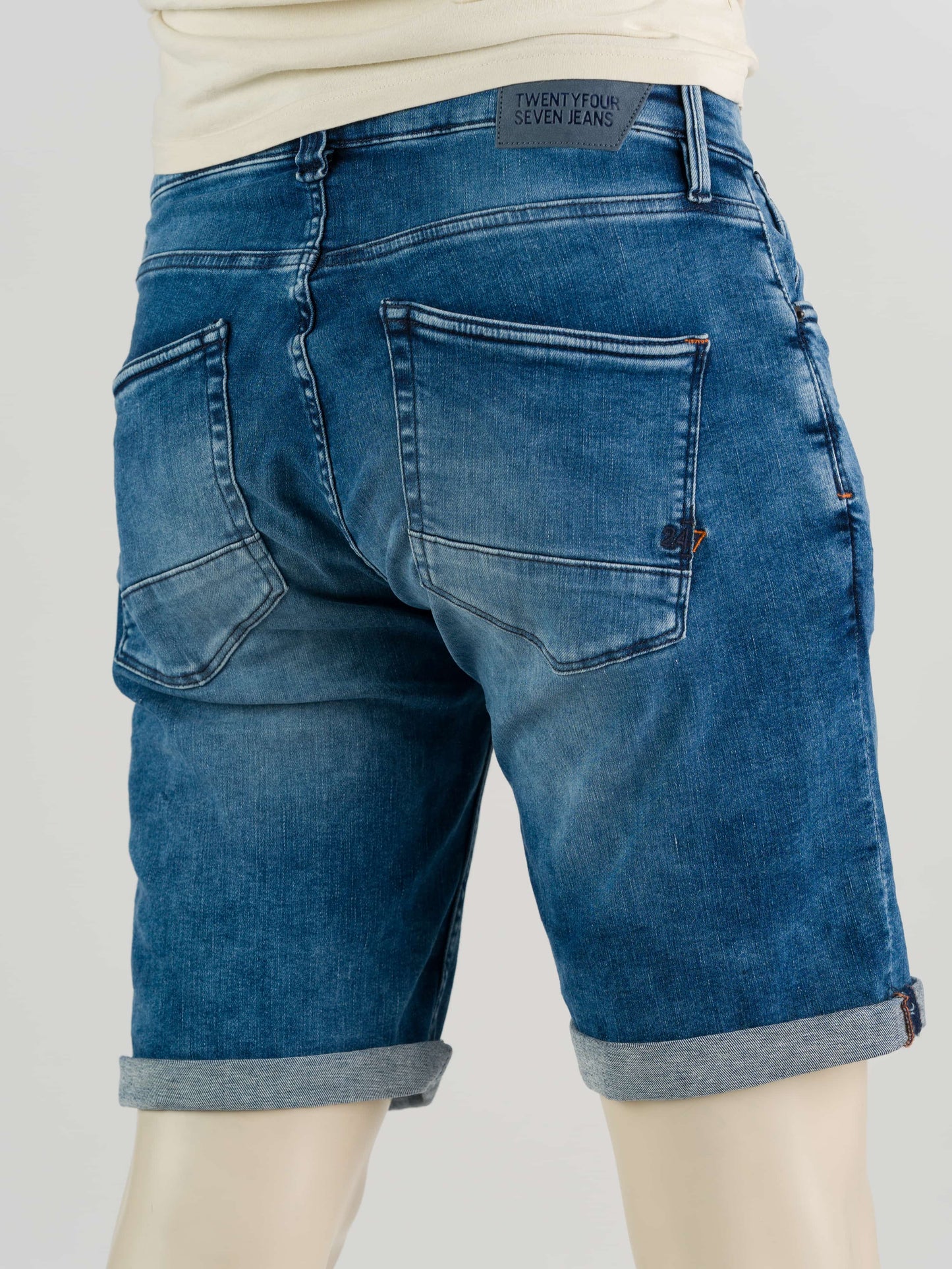 247Jeans Palm Slim Short SH05 – Heren Denim Short
