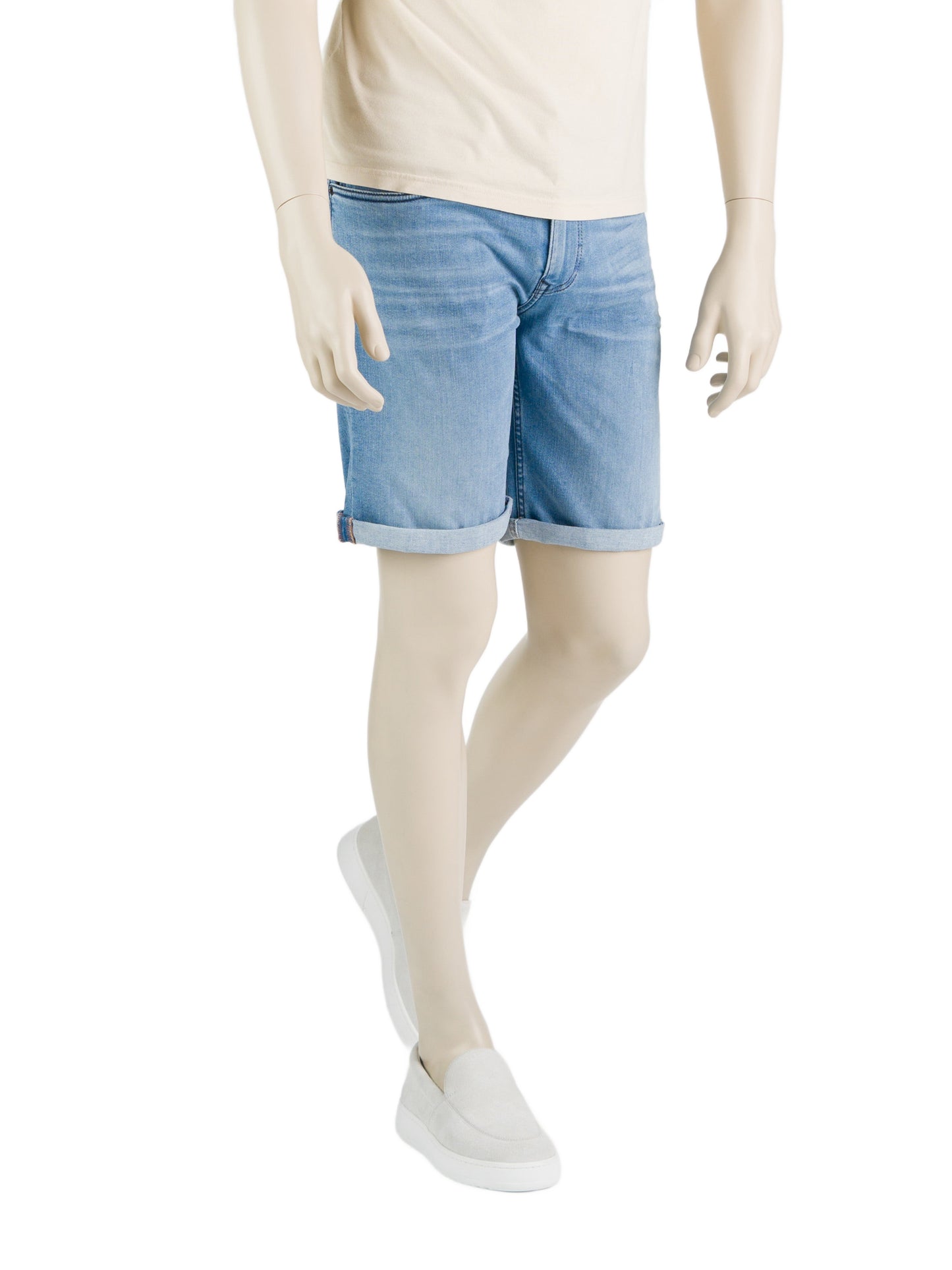247Jeans Palm Slim Short SH06 – Heren Korte Werkbroek van Stretch Denim