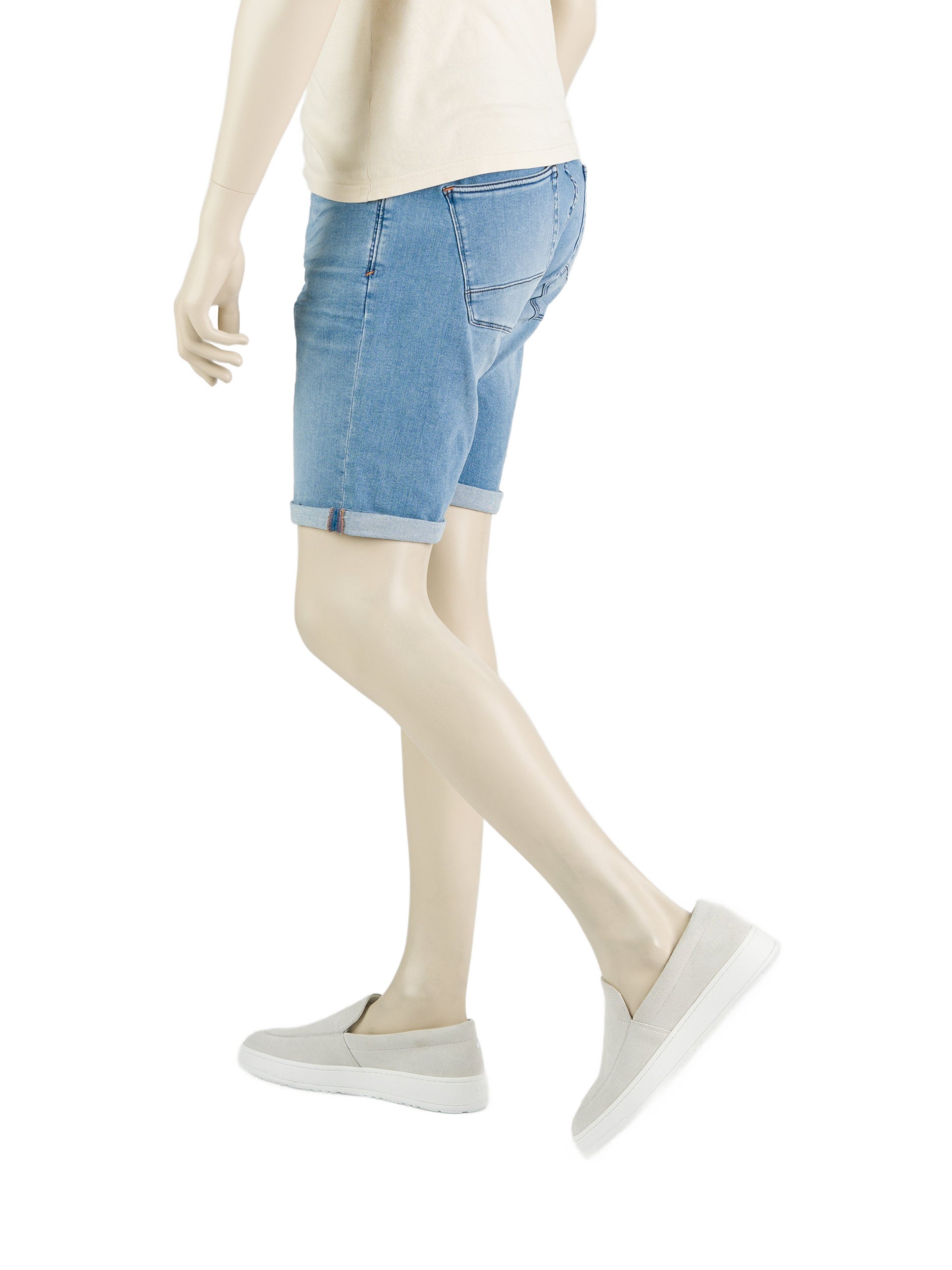 247Jeans Palm Slim Short SH06 – Heren Korte Werkbroek van Stretch Denim