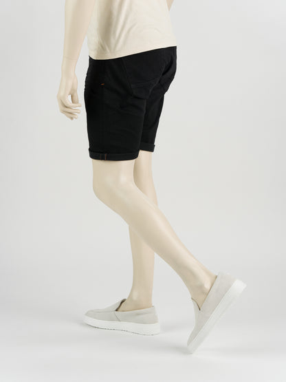 247Jeans Palm Slim Short SH01 - Heren Korte Broek BlackDenim Used – Heren Denim Short
