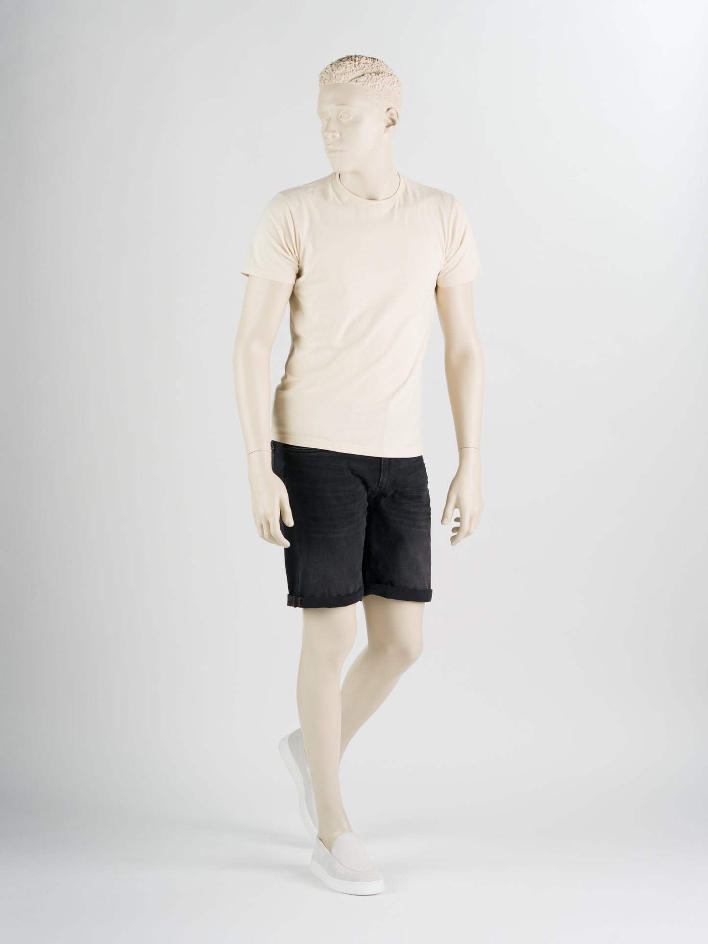247Jeans Palm Slim Short SH02 – Heren Denim Short Dark Grey