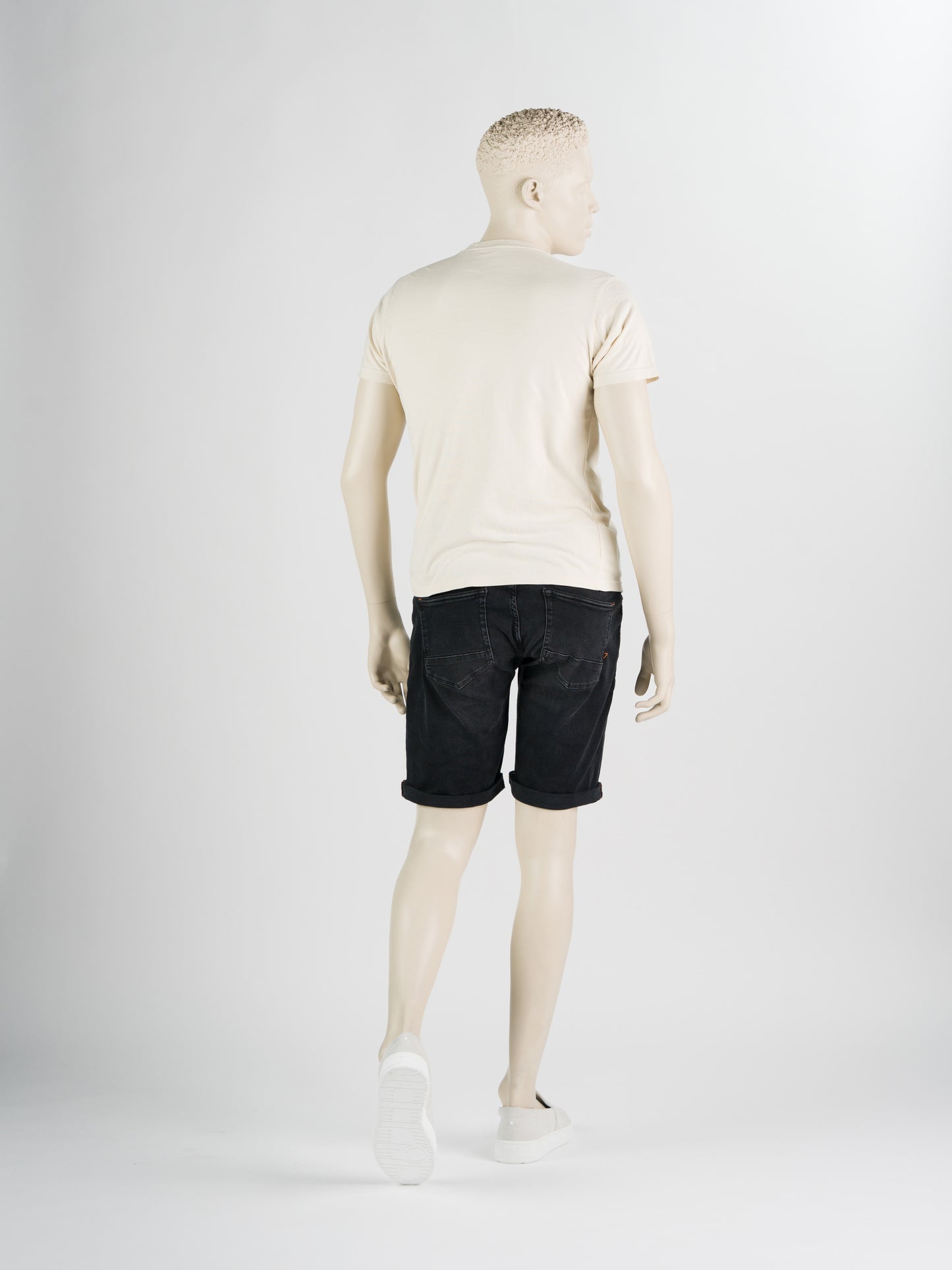 247Jeans Palm Slim Short SH02 – Heren Denim Short Dark Grey