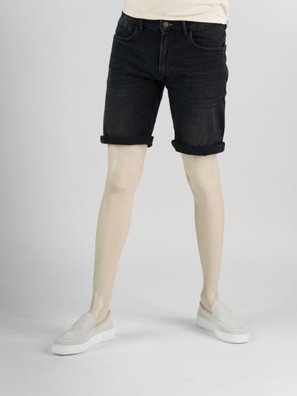247Jeans Palm Slim Short SH02 – Heren Denim Short Dark Grey