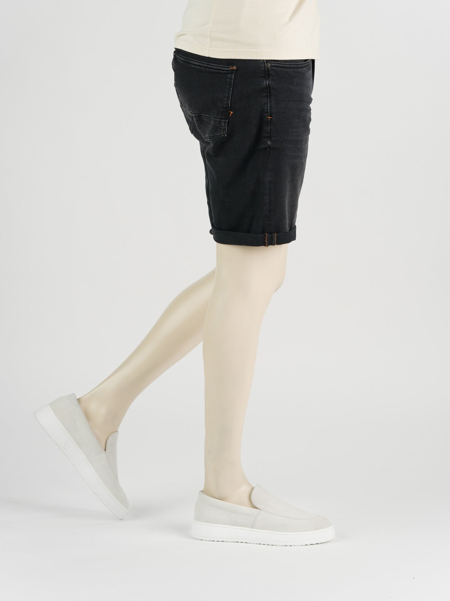 247Jeans Palm Slim Short SH02 – Heren Denim Short Dark Grey