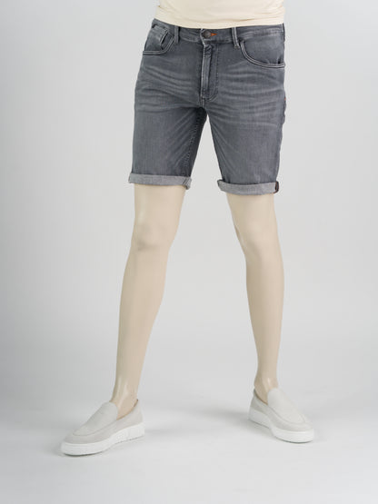 247Jeans Palm Slim Short SH03 – Heren Denim Short Blue Black Denim