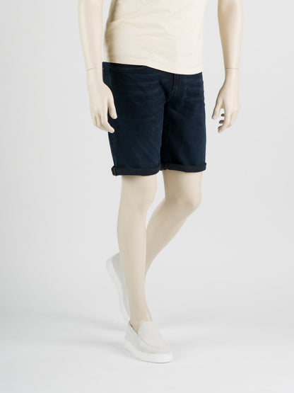 247Jeans Palm Slim Short SH04 – Heren Denim Short Blue Black Denim