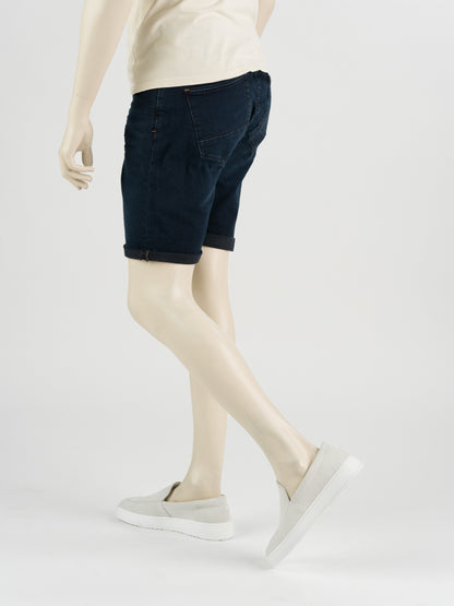 247Jeans Palm Slim Short SH04 – Heren Denim Short Blue Black Denim