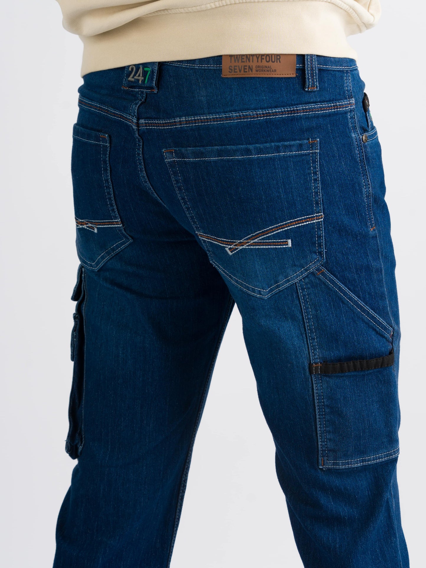 247Jeans Rhino Workwear S20 – Heren Werkbroek Medium Blue