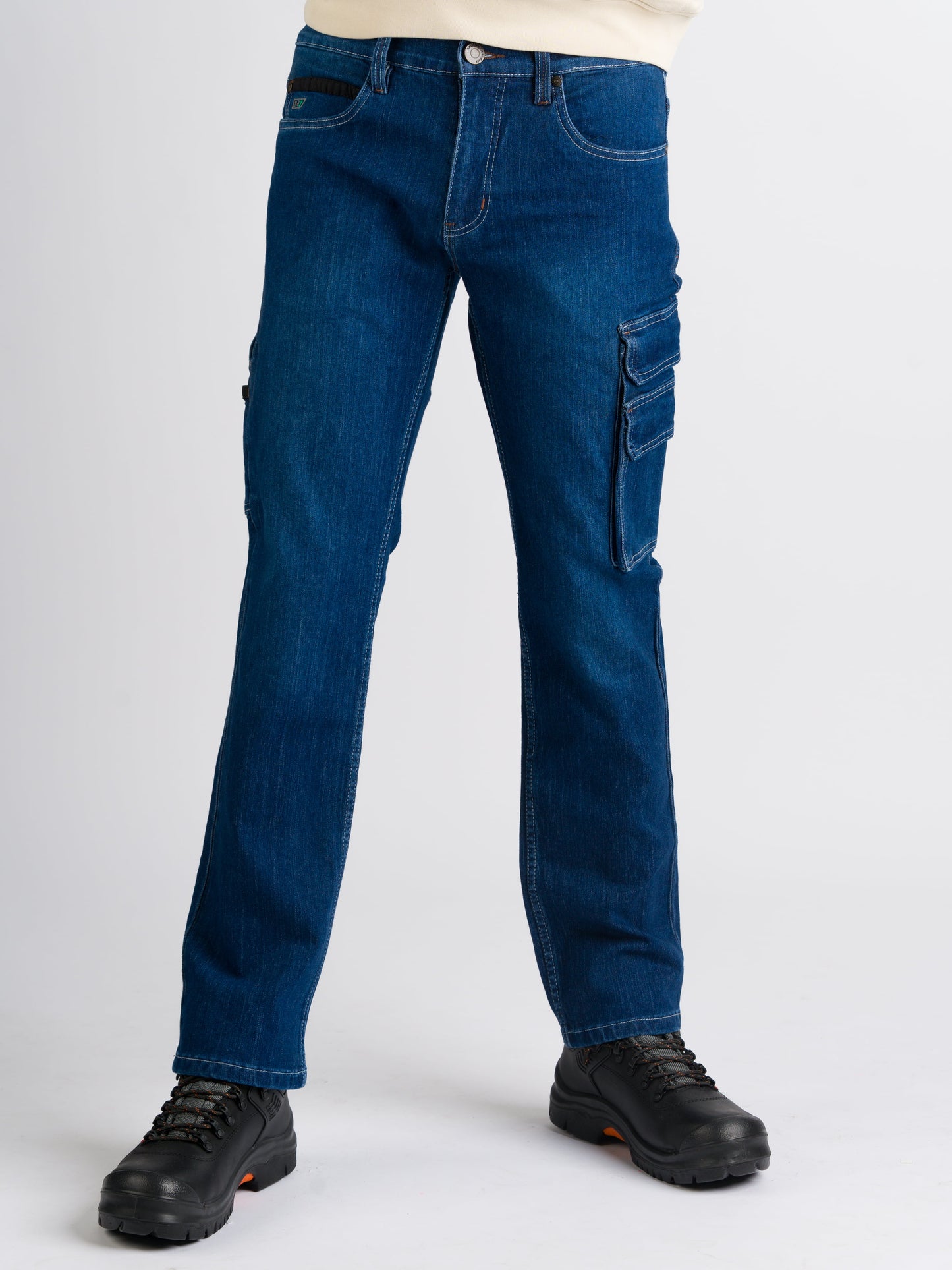 247Jeans Rhino Workwear S20 – Heren Werkbroek Medium Blue